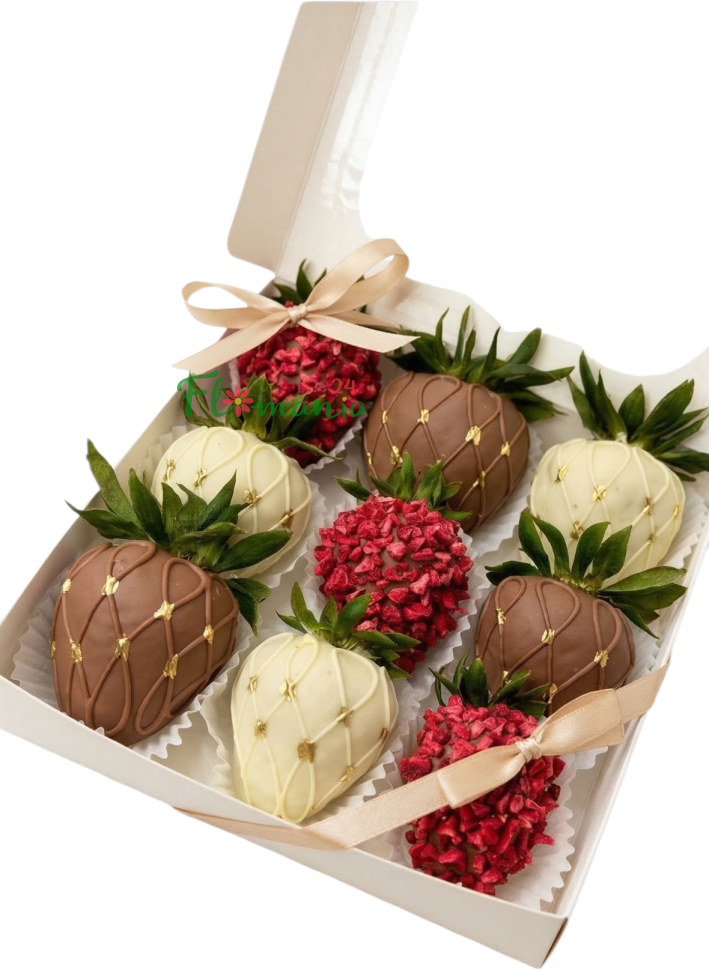 Набор клубники в шоколаде «Ягодная нежность»